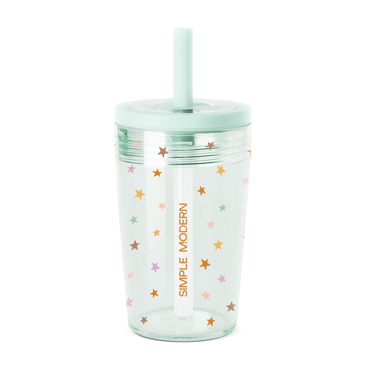 Simple Modern 12 fl oz Tritan Plastic Junior Tumbler with Silicone Straw Lid for Toddlers | Stars - 5WLK