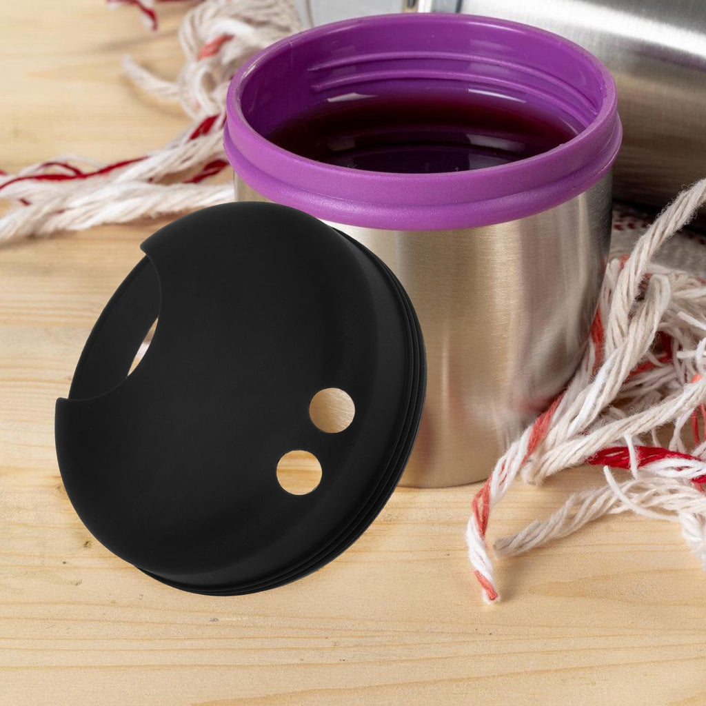 Worgeous 2pcs Splash Guarding Lid For Wide Mouth Bottle  Water Cup Anti-spill Intended Accessory Water Cup Lid Spill-proof Cap For Water Cup Compatible For Nalgene Easy Sipper - E6BZ