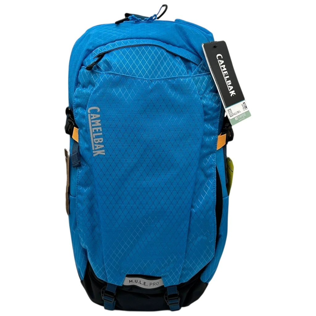 CAMELBAK M.U.L.E Pro 14L Bike Hydration Backpack 100 oz, Ibiza Blue/Orange - RBEA