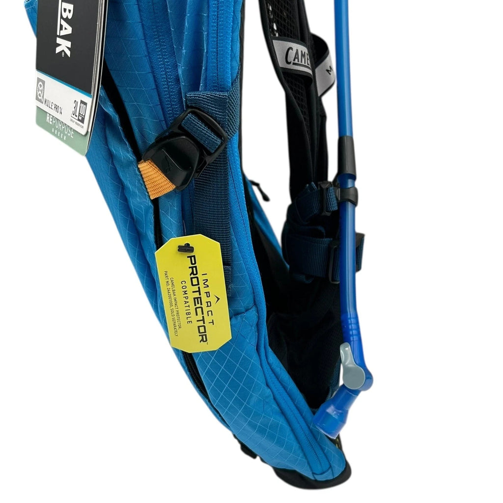 CAMELBAK M.U.L.E Pro 14L Bike Hydration Backpack 100 oz, Ibiza Blue/Orange - RBEA
