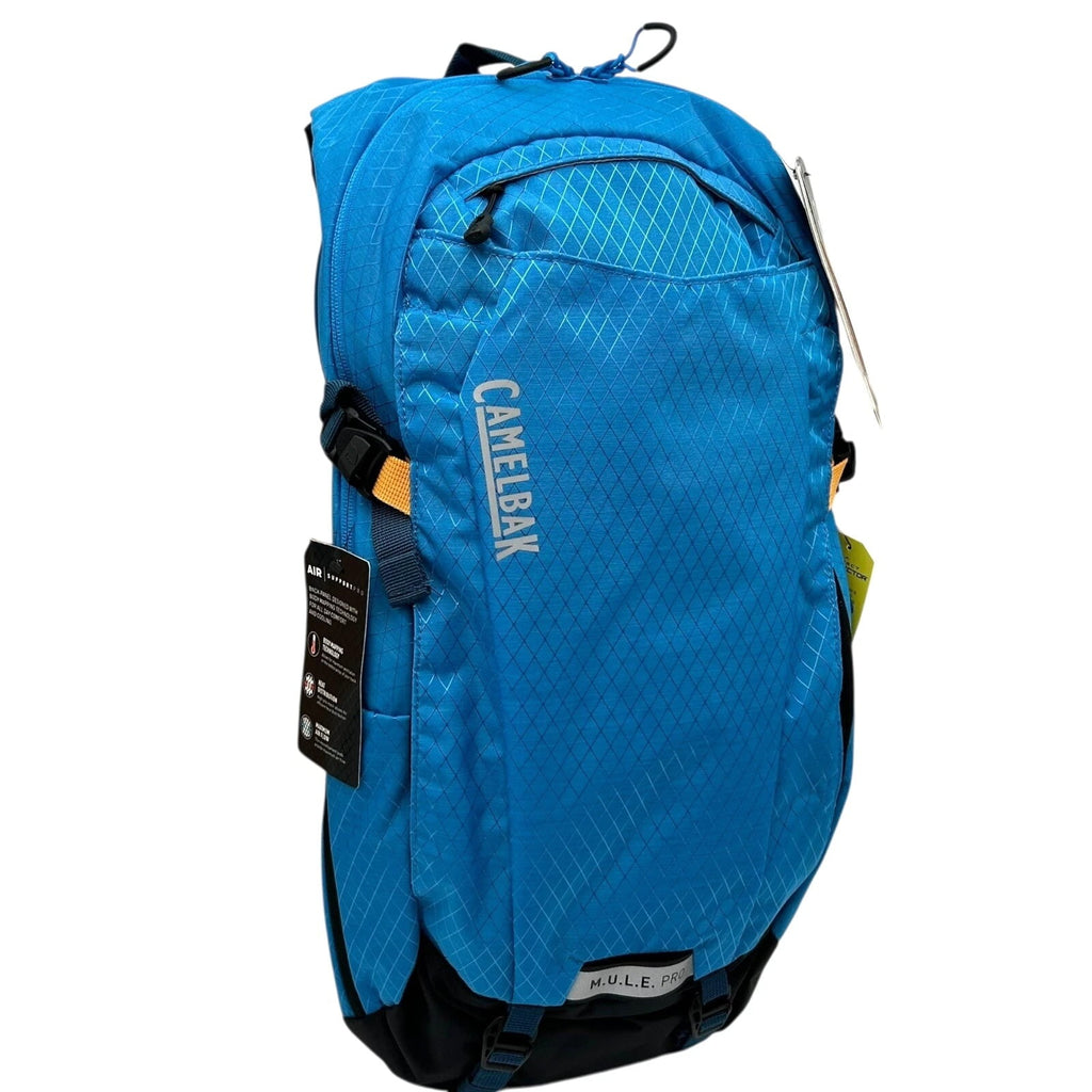CAMELBAK M.U.L.E Pro 14L Bike Hydration Backpack 100 oz, Ibiza Blue/Orange - RBEA