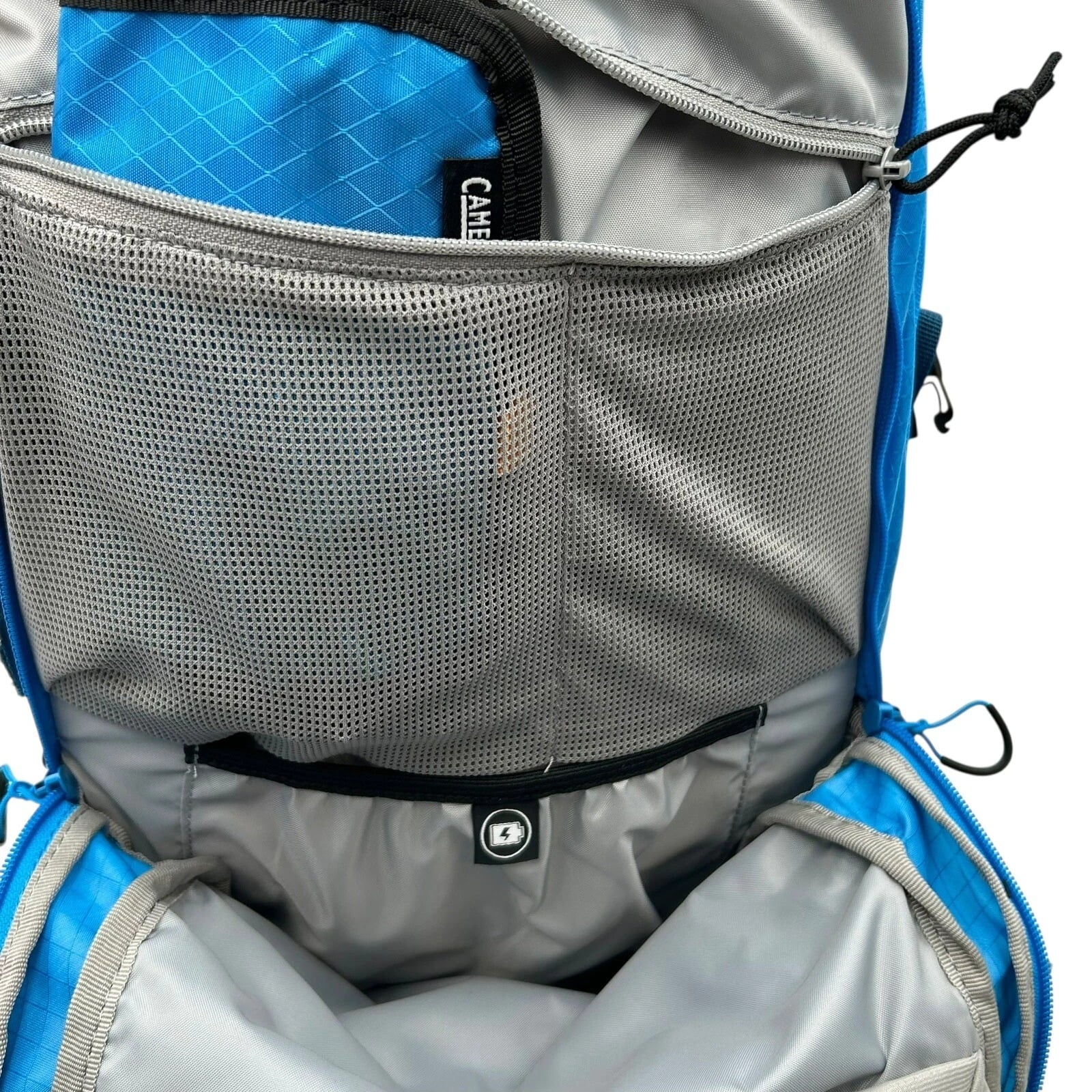 CAMELBAK M.U.L.E Pro 14L Bike Hydration Backpack 100 oz, Ibiza Blue/Orange - RBEA
