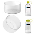 Linkidea 2 Pack Water Bottle Boot Compatible with Nalgene Sustain Wide Mouth 32oz/48oz, Narrow Mouth 32oz, Silicone Anti-Slip Bottle Bottom Bumper Protector (Clear White) - 8SDZ