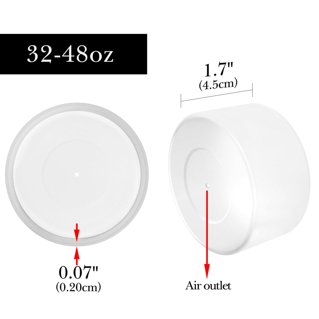 Linkidea 2 Pack Water Bottle Boot Compatible with Nalgene Sustain Wide Mouth 32oz/48oz, Narrow Mouth 32oz, Silicone Anti-Slip Bottle Bottom Bumper Protector (Clear White) - 8SDZ