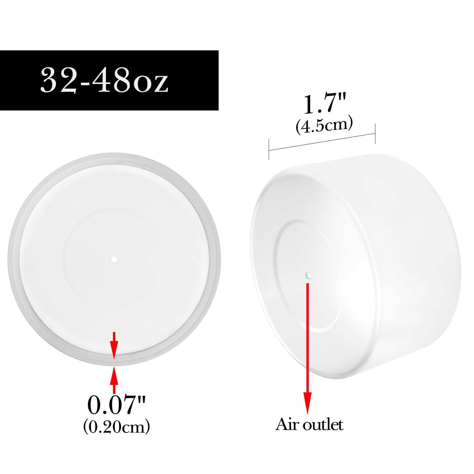 Linkidea 2 Pack Water Bottle Boot Compatible with Nalgene Sustain Wide Mouth 32oz/48oz, Narrow Mouth 32oz, Silicone Anti-Slip Bottle Bottom Bumper Protector (Clear White) - 8SDZ