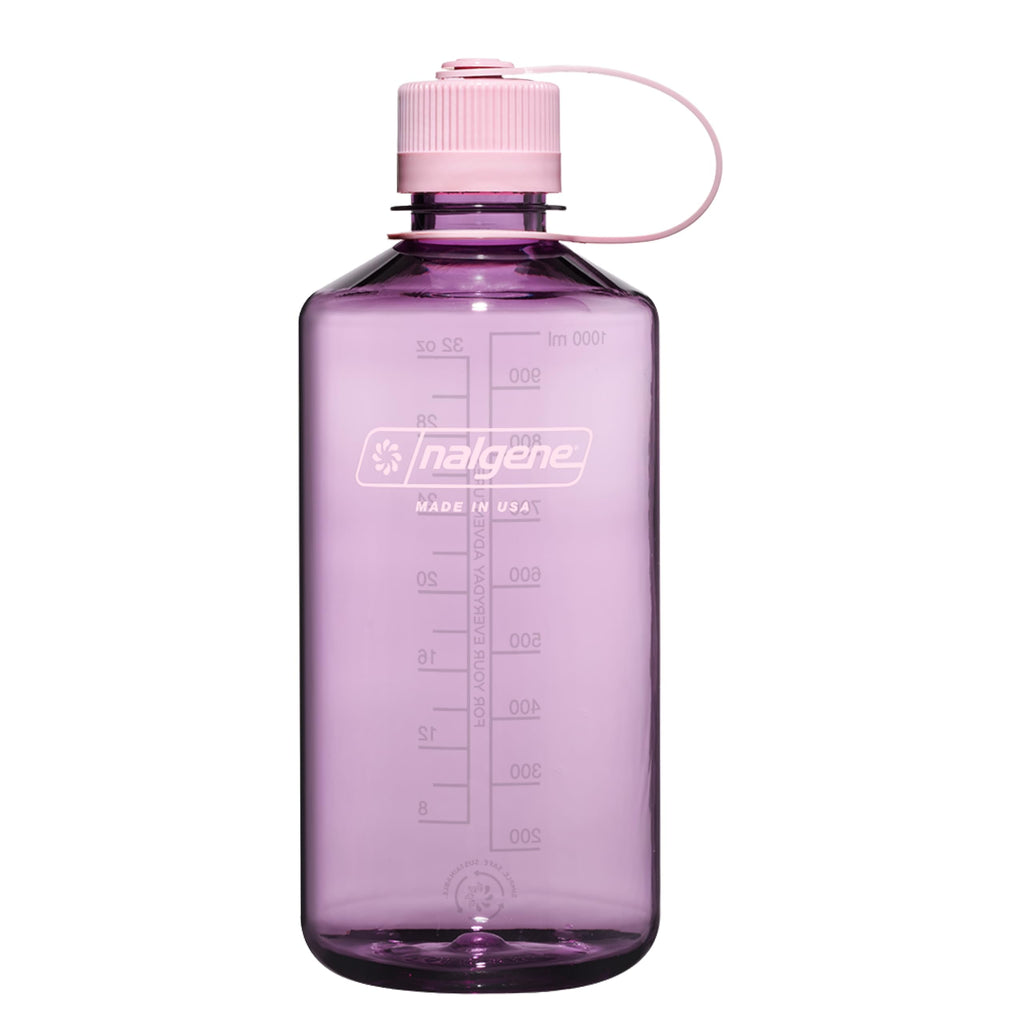 Nalgene Sustain Tritan BPA-Free Water Bottle Made with Material Derived from 50% Plastic Waste (using ISCC certified mass balance), 32 OZ, Narrow Mouth, Cherry Blossom - RU82