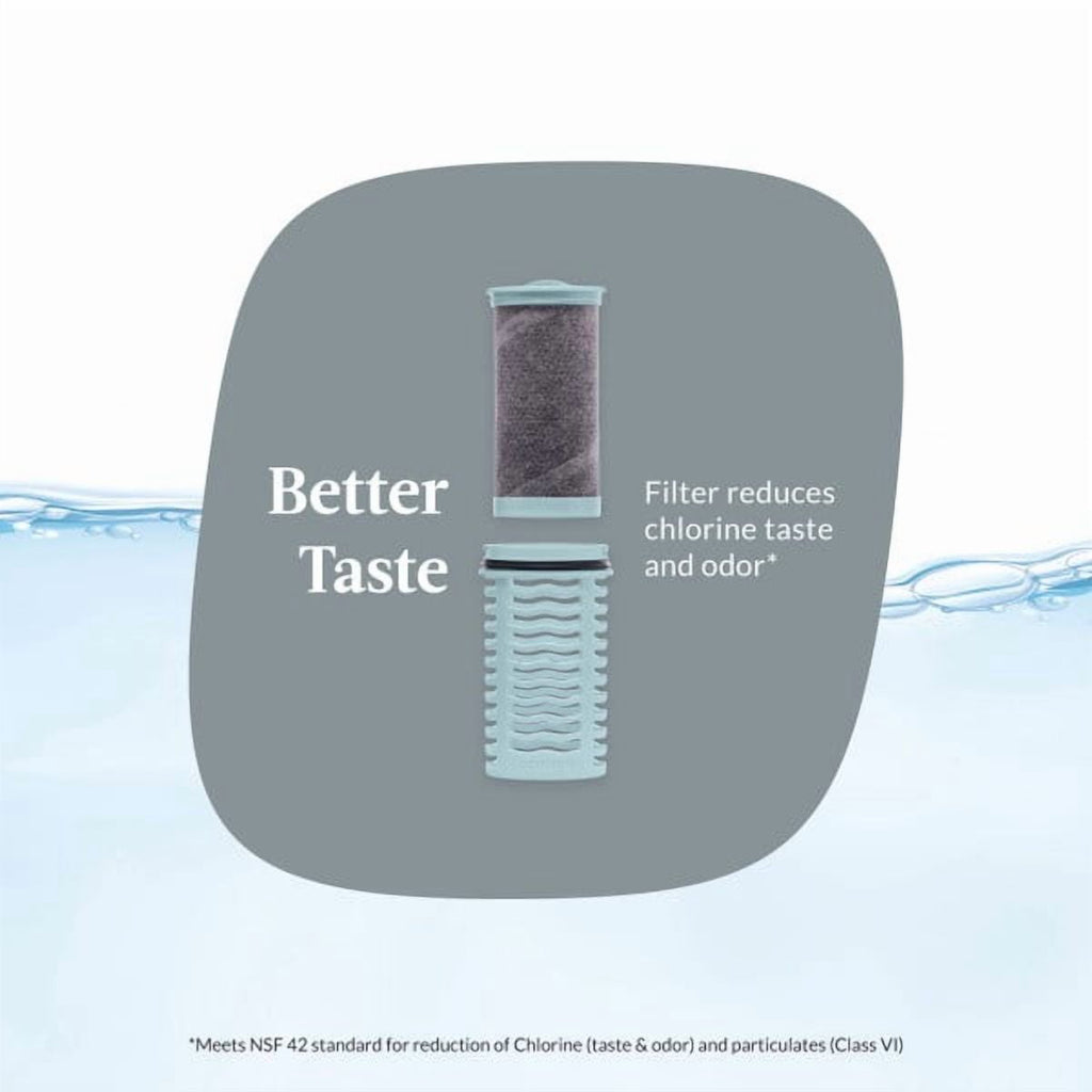 Contigo Clybourn Chill Stainless Steel FreeFlow Filter Water Bottle with AUTOSEAL, 24oz Salt - 6XU4