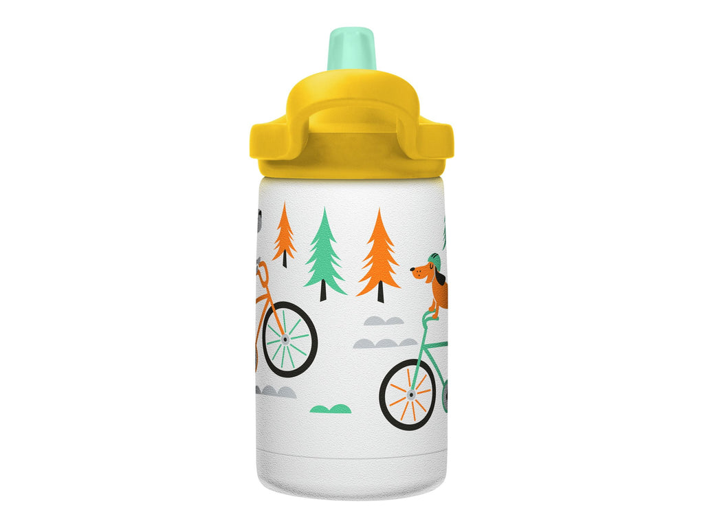 CamelBak Eddy+ Kids - Water bottle - Size 4.25 in x 2.91 in - Height 6.5 in - 12 fl.oz - biking dogs - US84