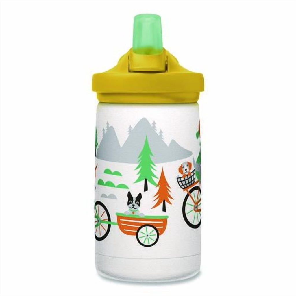 CamelBak Eddy+ Kids - Water bottle - Size 4.25 in x 2.91 in - Height 6.5 in - 12 fl.oz - biking dogs - US84