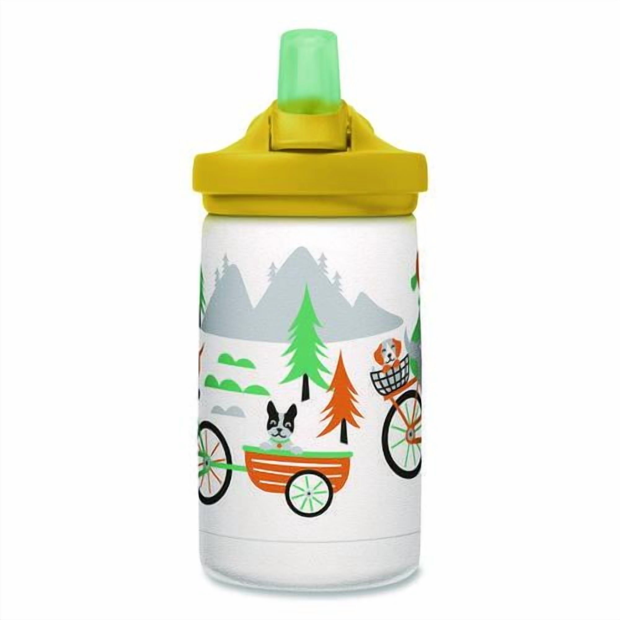 CamelBak Eddy+ Kids - Water bottle - Size 4.25 in x 2.91 in - Height 6.5 in - 12 fl.oz - biking dogs - US84