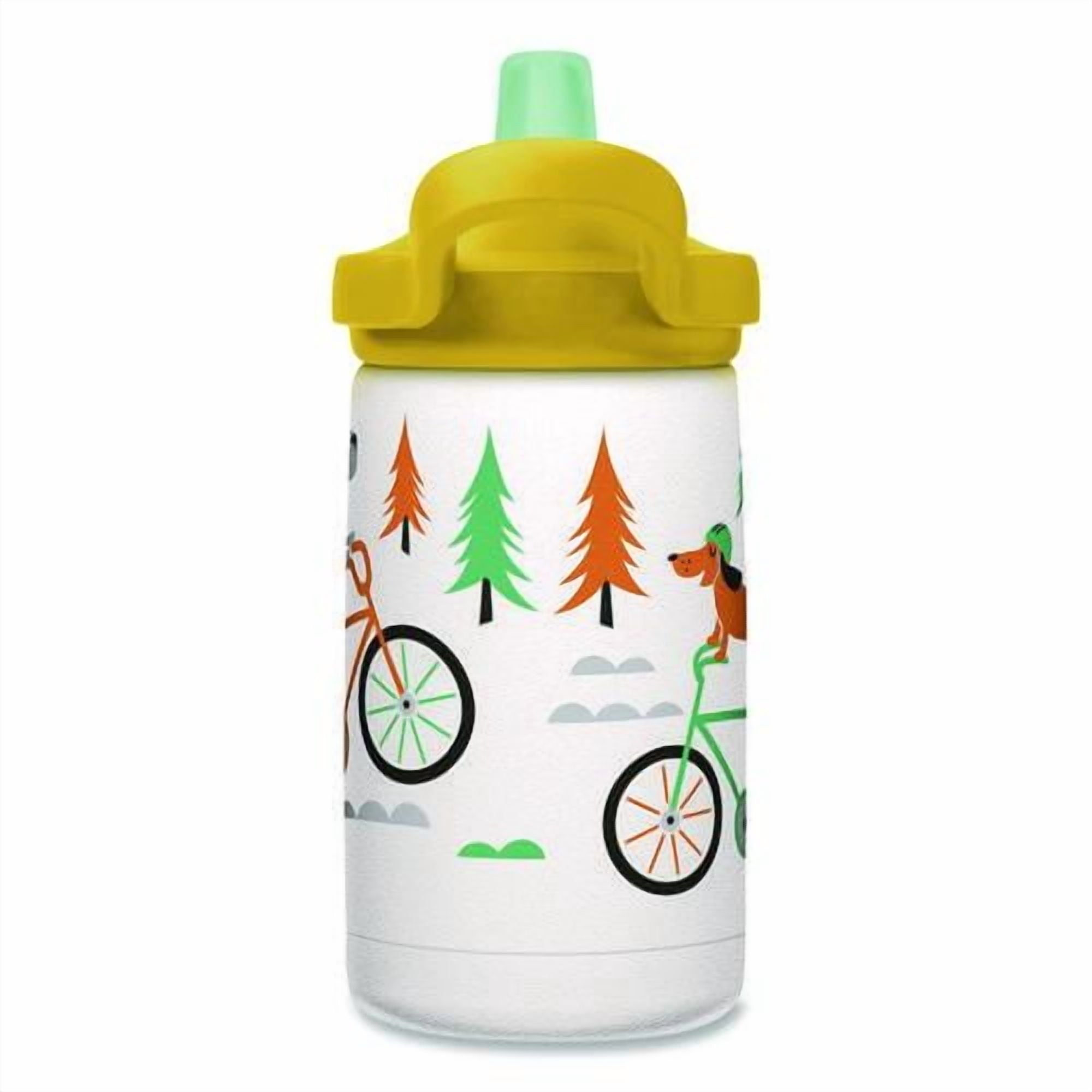 CamelBak Eddy+ Kids - Water bottle - Size 4.25 in x 2.91 in - Height 6.5 in - 12 fl.oz - biking dogs - US84