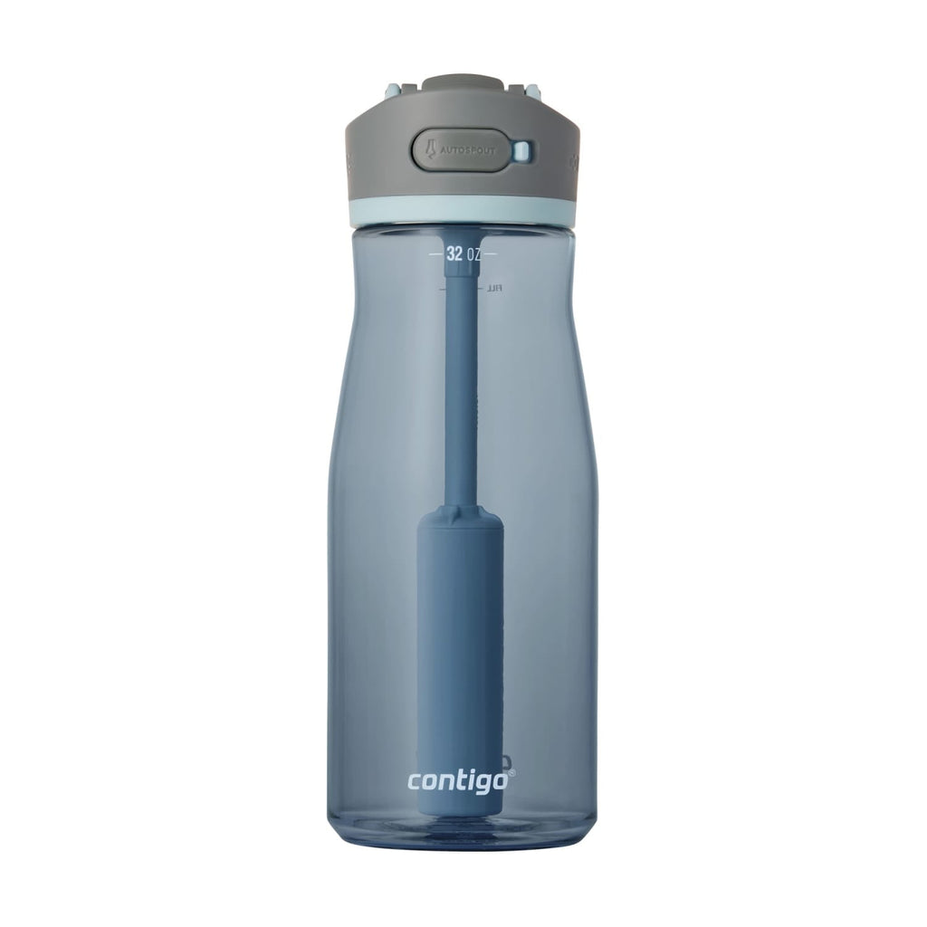 Contigo Wells Plastic Filter Water Bottle with AUTOSPOUT Straw Lid, 32 oz., Dark Ice - JKRM