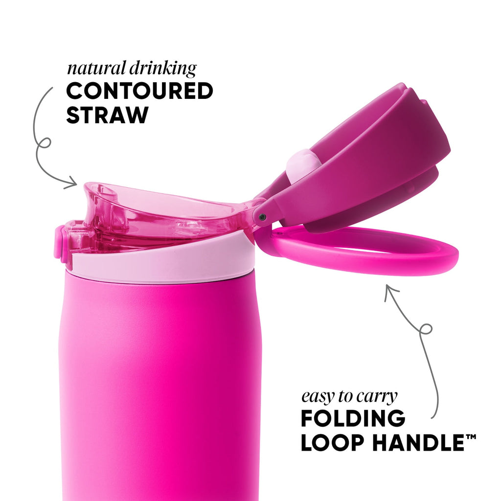 Simple Modern 24oz Mesa Loop Water Bottle with Covered Spout | Pink Champagne - 7VBB