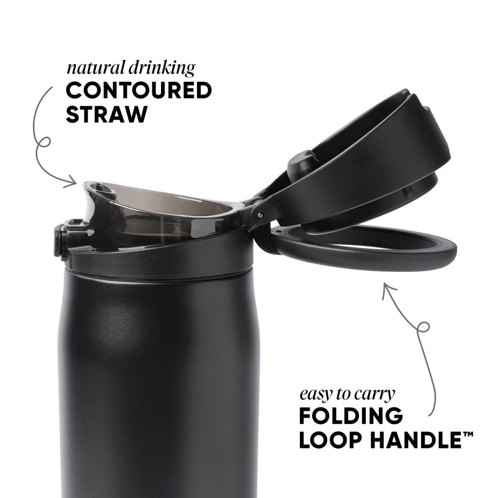 Simple Modern 24oz Mesa Loop Water Bottle with Covered Spout | Pink Champagne - 7VBB