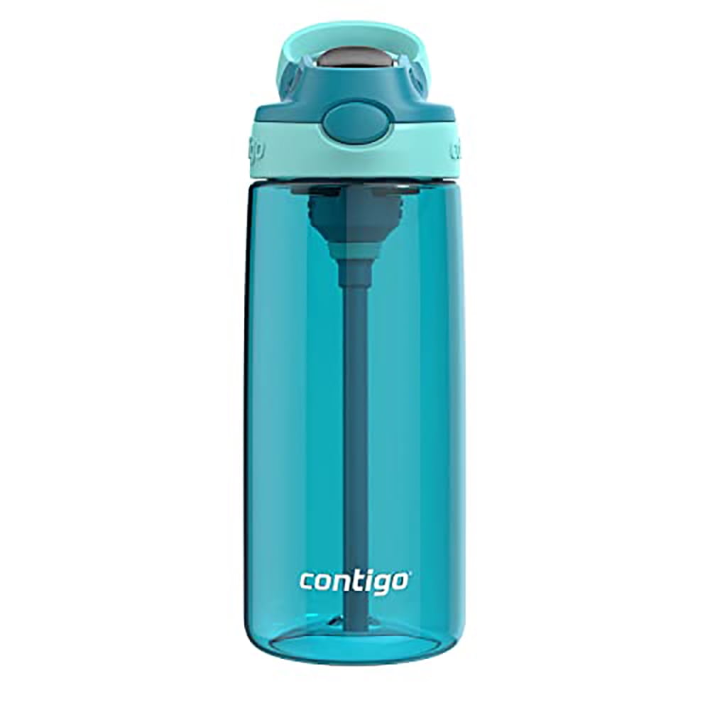 Contigo Leakproof lid 591 mL Juniper Jade Aubrey Plastic Water Bottle with Straw - ARW6