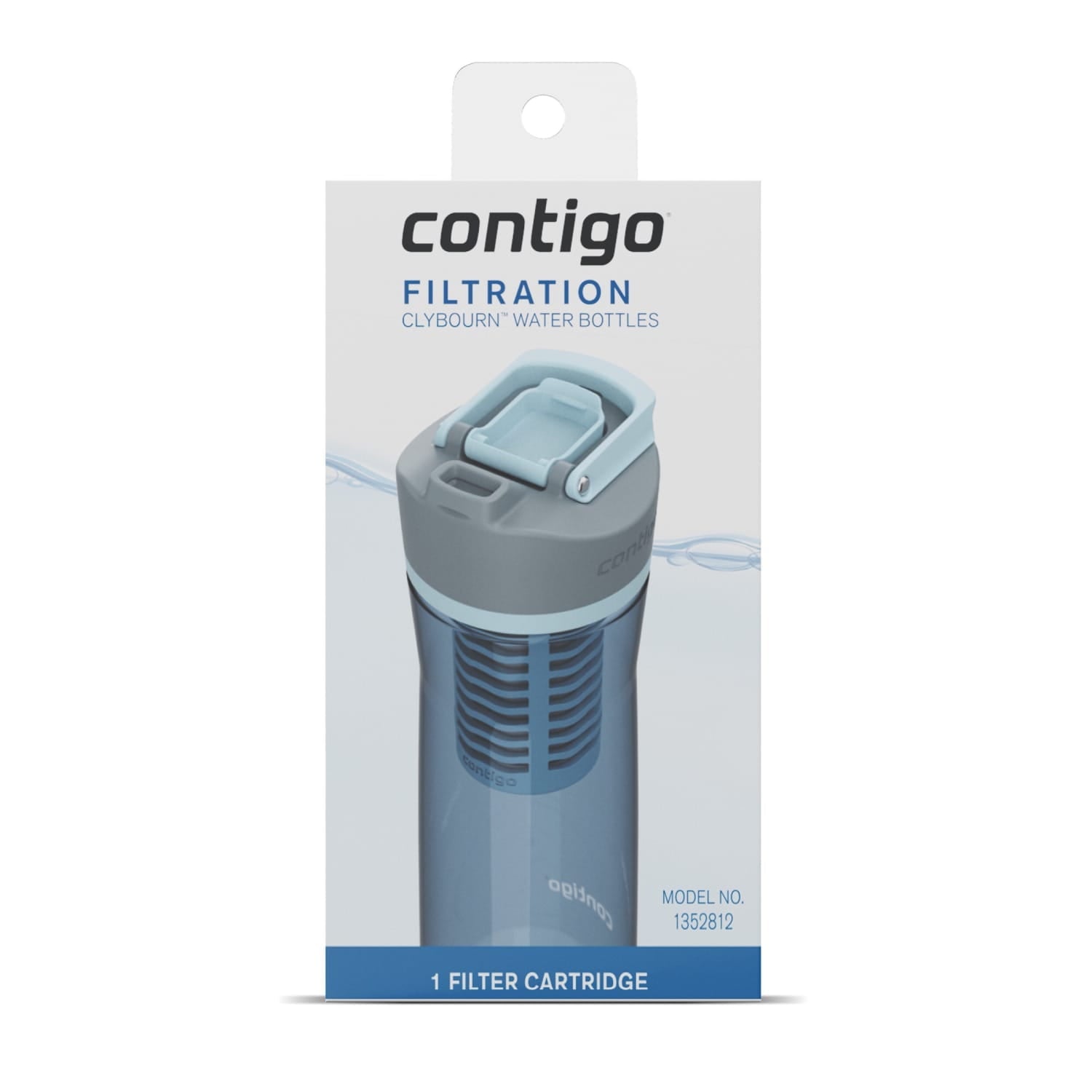 Contigo Clybourn FreeFlow Filter Water Bottle Replacement Filter, 1 Count - 4KLA