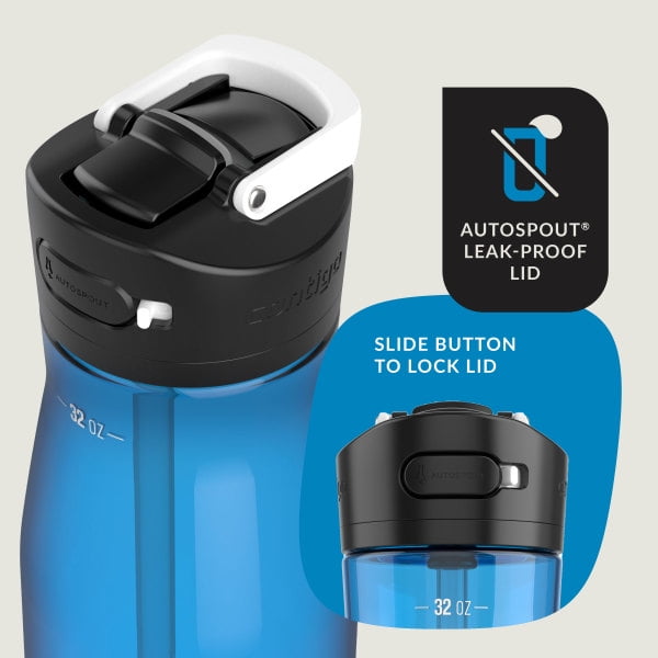 Contigo Ashland 2.0 32 oz Licorice BPA Free Water Bottle - TALX