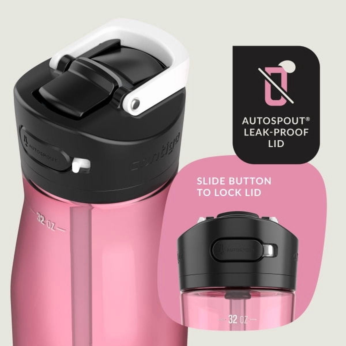 Contigo Ashland 2.0 32 oz Licorice BPA Free Water Bottle - TALX