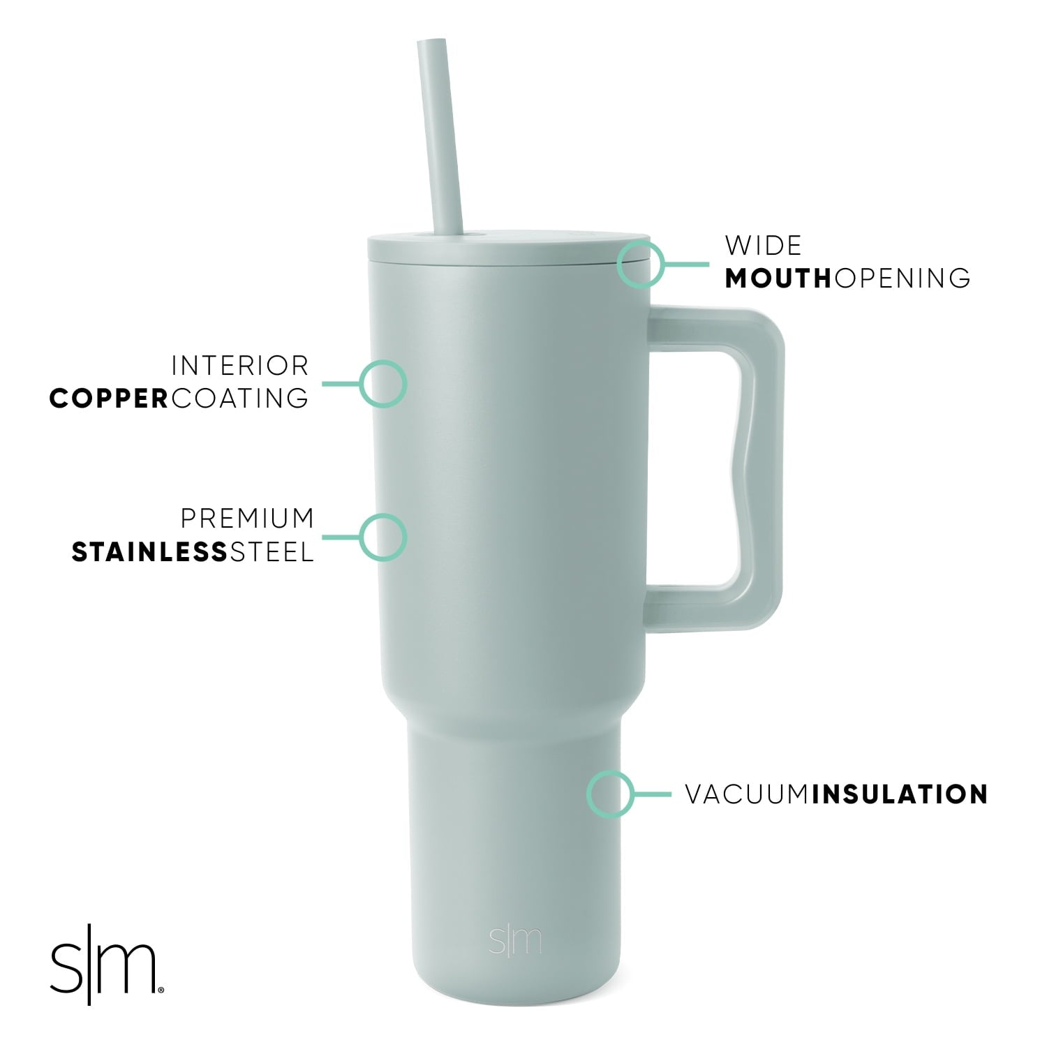 Simple Modern 40 fl oz Insulated Stainless Steel Trek Tumbler with Straw Lid | 80s Mix - ZFZ8