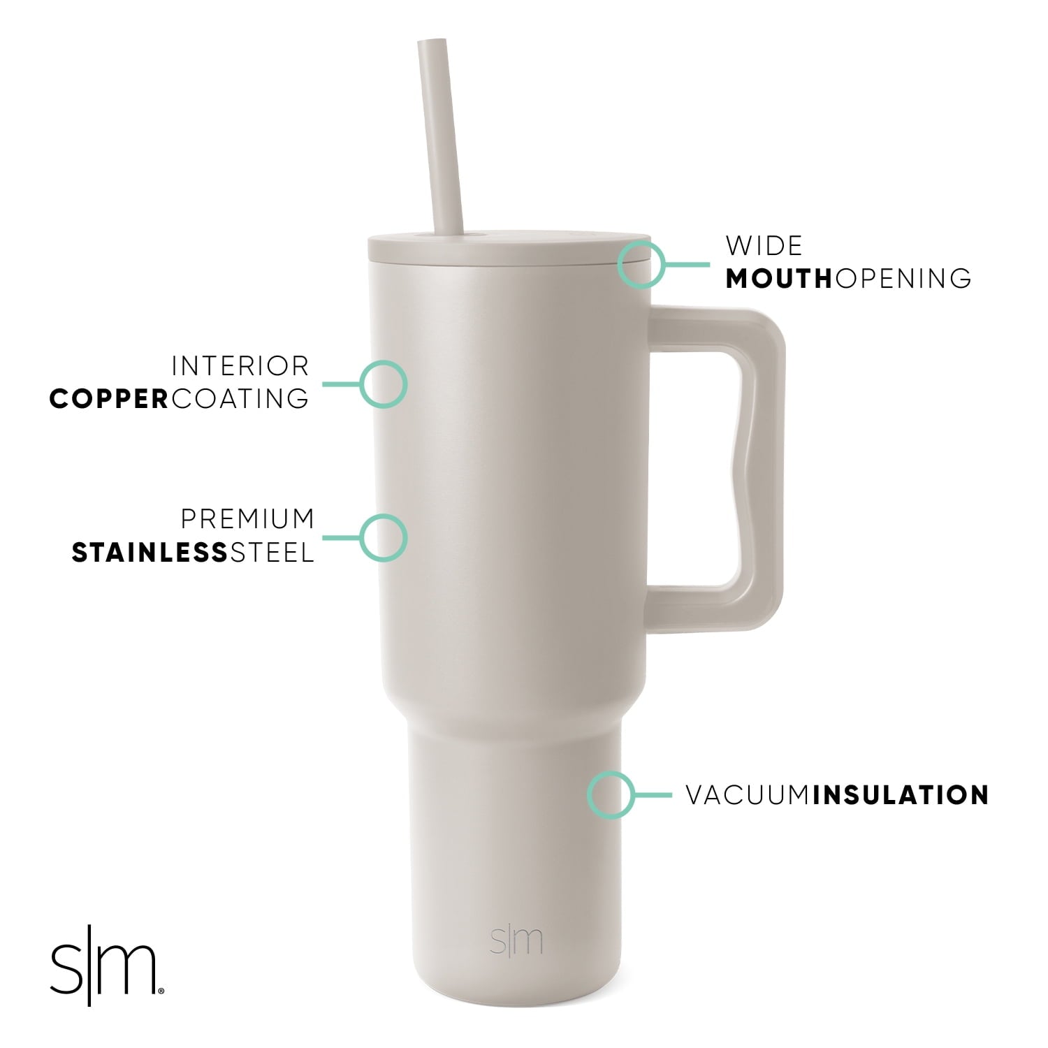 Simple Modern 40 fl oz Insulated Stainless Steel Trek Tumbler with Straw Lid | 80s Mix - ZFZ8
