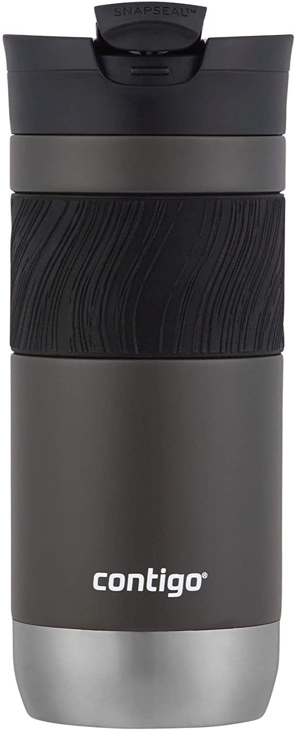 Contigo Byron 2.0 Stainless Steel Travel Mug with SNAPSEAL Lid and Grip, 20 oz, Sake &amp; Blue Corn, 2-Pack - GVNC