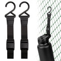 Linkidea 2 Pack Fence Hooks for Waterbottle, Compatible with Stanley, Nalgene, IRON FLASK with Handle Bottle &amp; Tumbler, S Shaped Hook Hanger Magnetic Buckle for Outdoor Sports Camping - QEYE