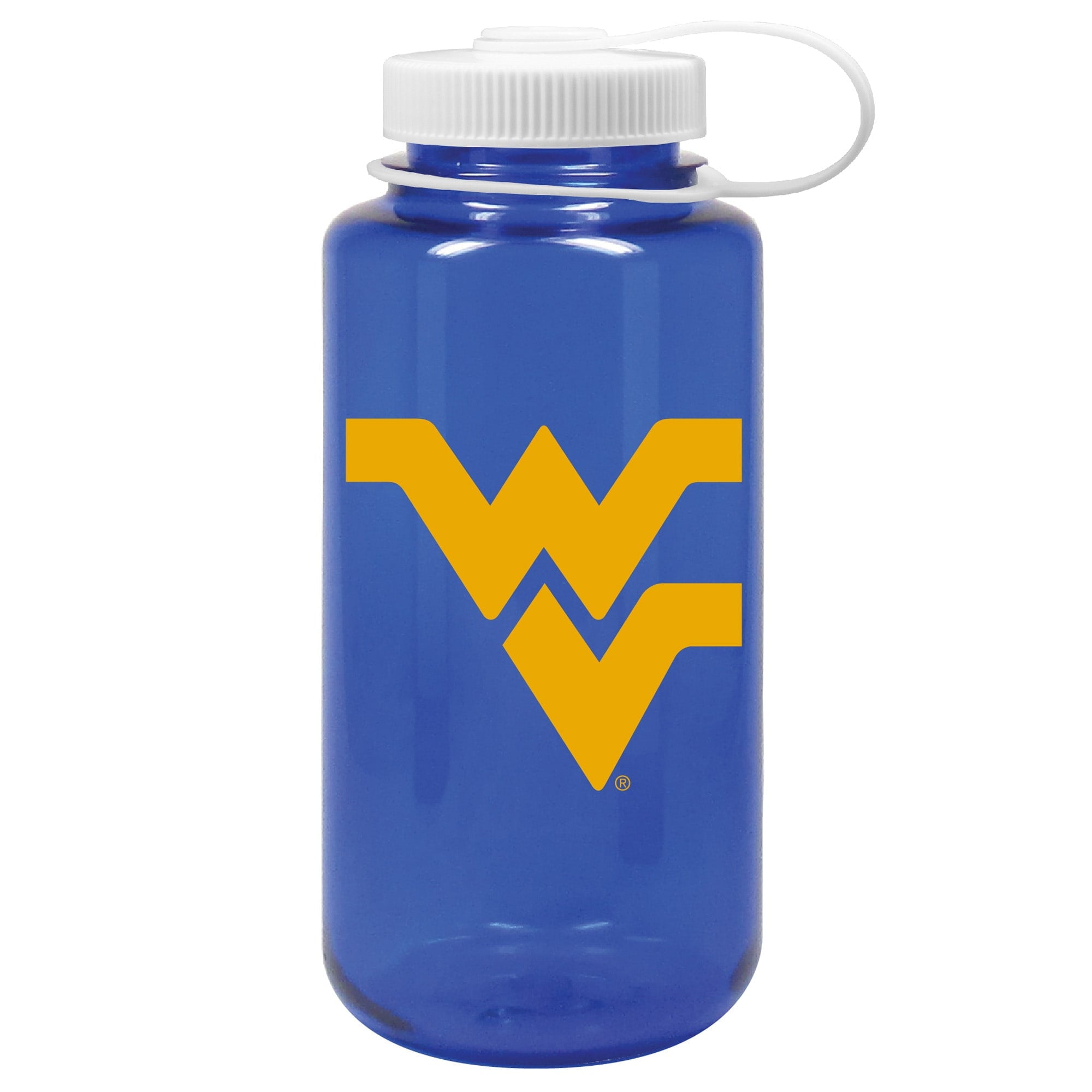Navy West Virginia Mountaineers 32oz. Nalgene Sustainable Wide Mouth Water Bottle - Z7PD