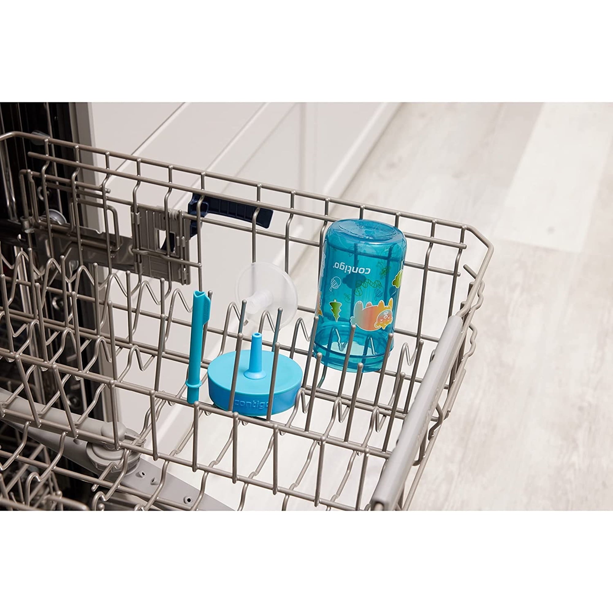 Contigo Kid's 14 oz. Leighton Tumbler with Straw - Juniper/Blue Forest - QTKG