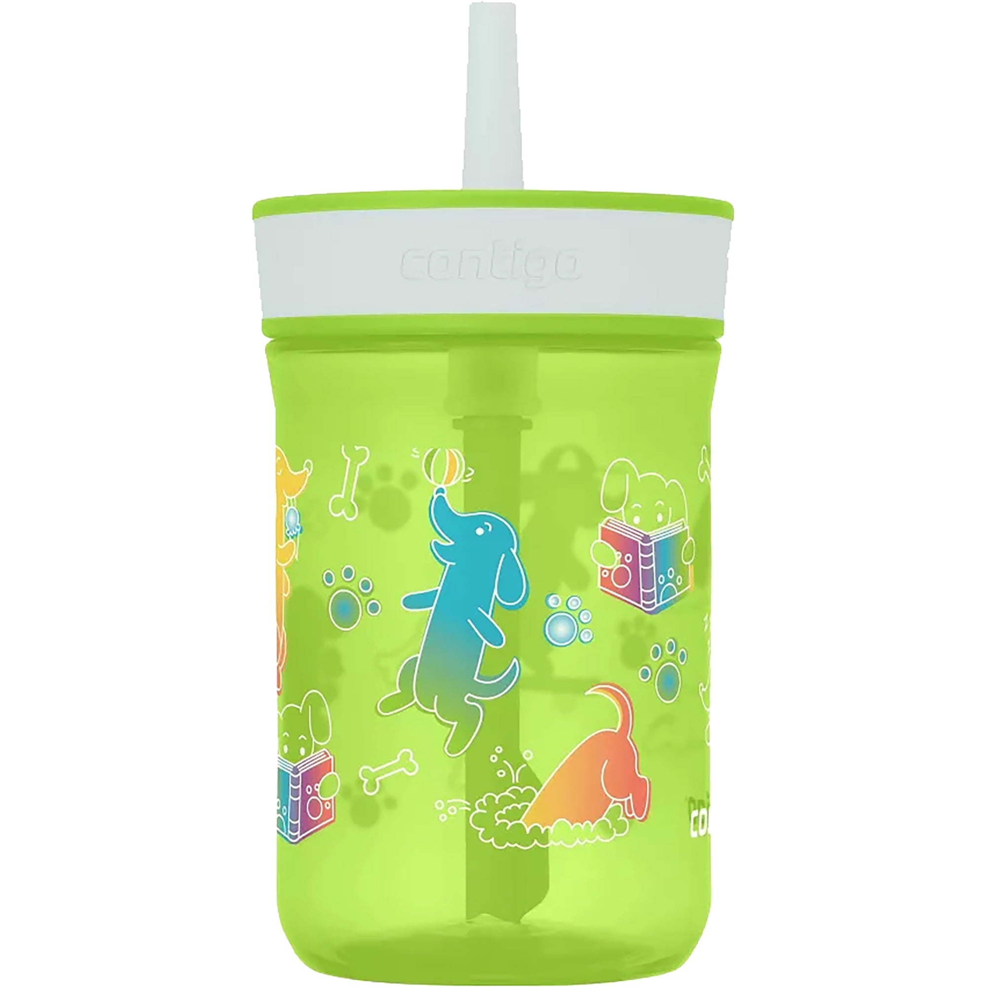 Contigo Kid's 14 oz. Leighton Tumbler with Straw - Juniper/Blue Forest - QTKG