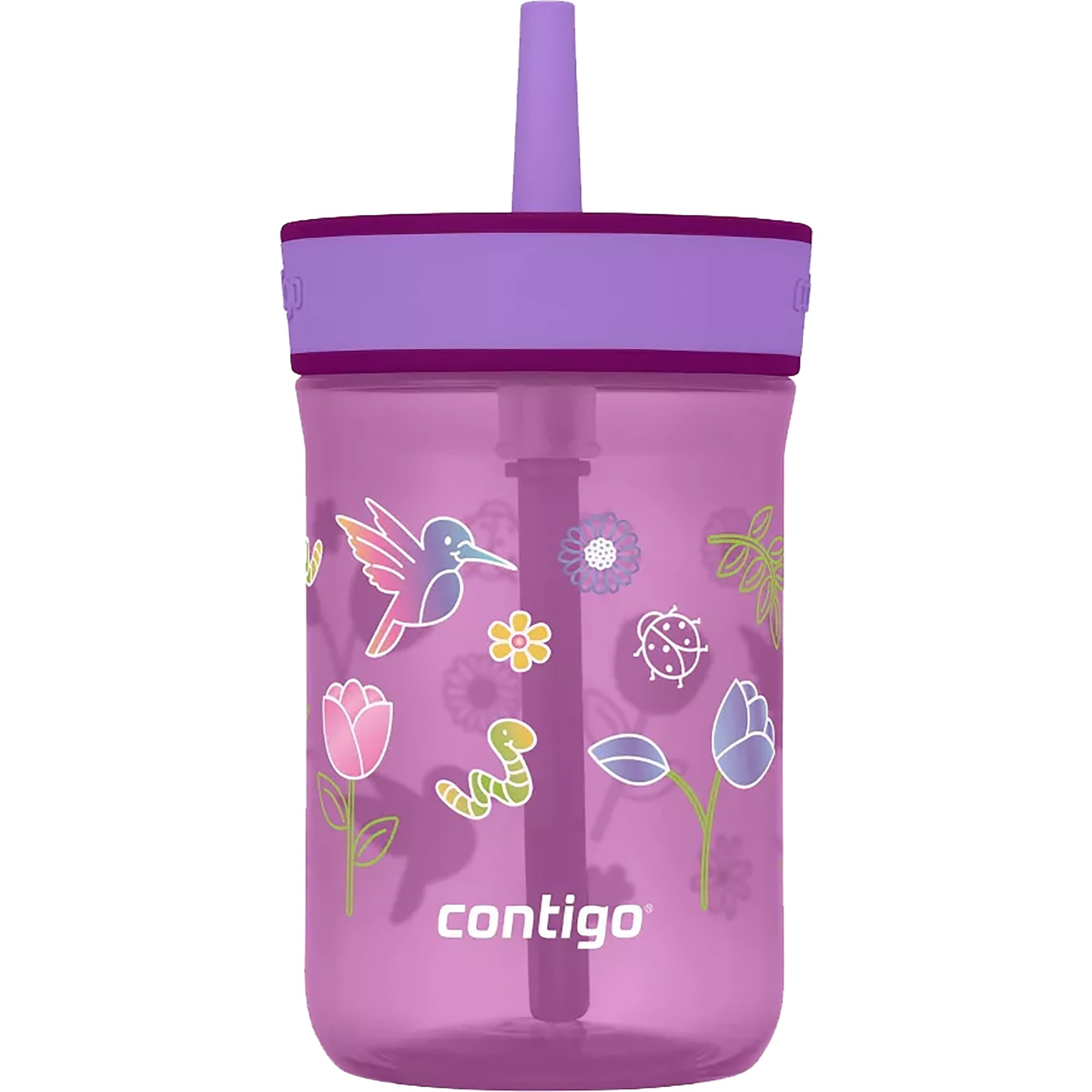 Contigo Kid's 14 oz. Leighton Tumbler with Straw - Juniper/Blue Forest - QTKG