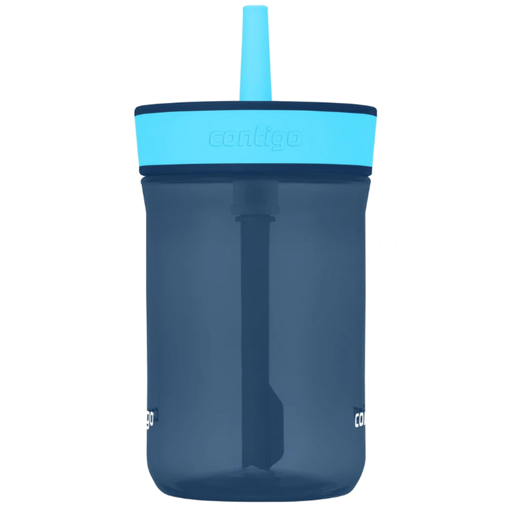 Contigo Kid's 14 oz. Leighton Tumbler with Straw - Juniper/Blue Forest - QTKG