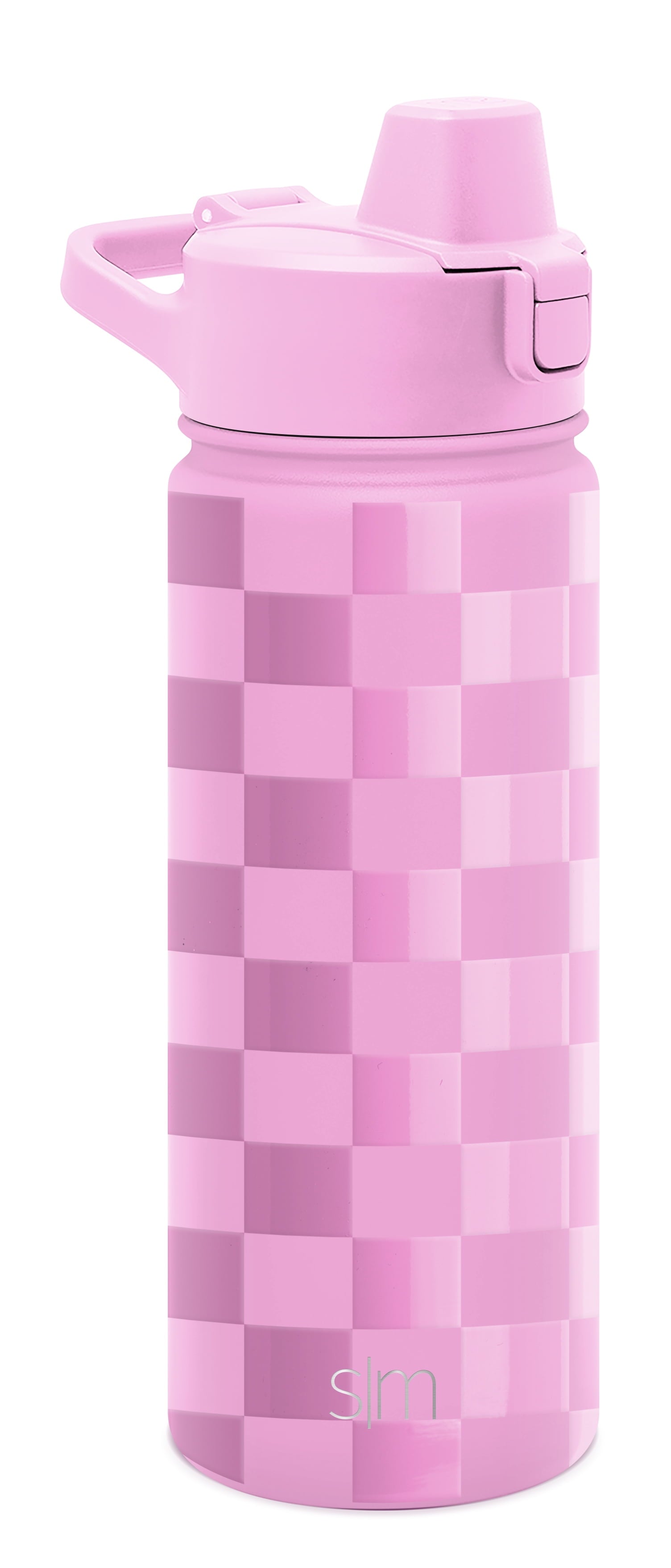 Simple Modern 18 fl oz Insulated Stainless Steel Summit Water Bottle with Covered Silicone Straw Lid | Sweet Taffy - 5MNL
