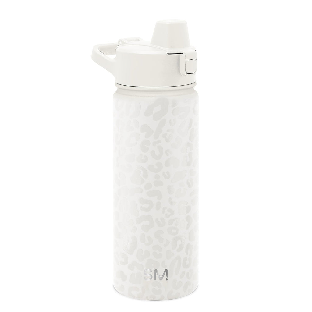 Simple Modern 18 fl oz Insulated Stainless Steel Summit Water Bottle with Covered Silicone Straw Lid | Sweet Taffy - 5MNL