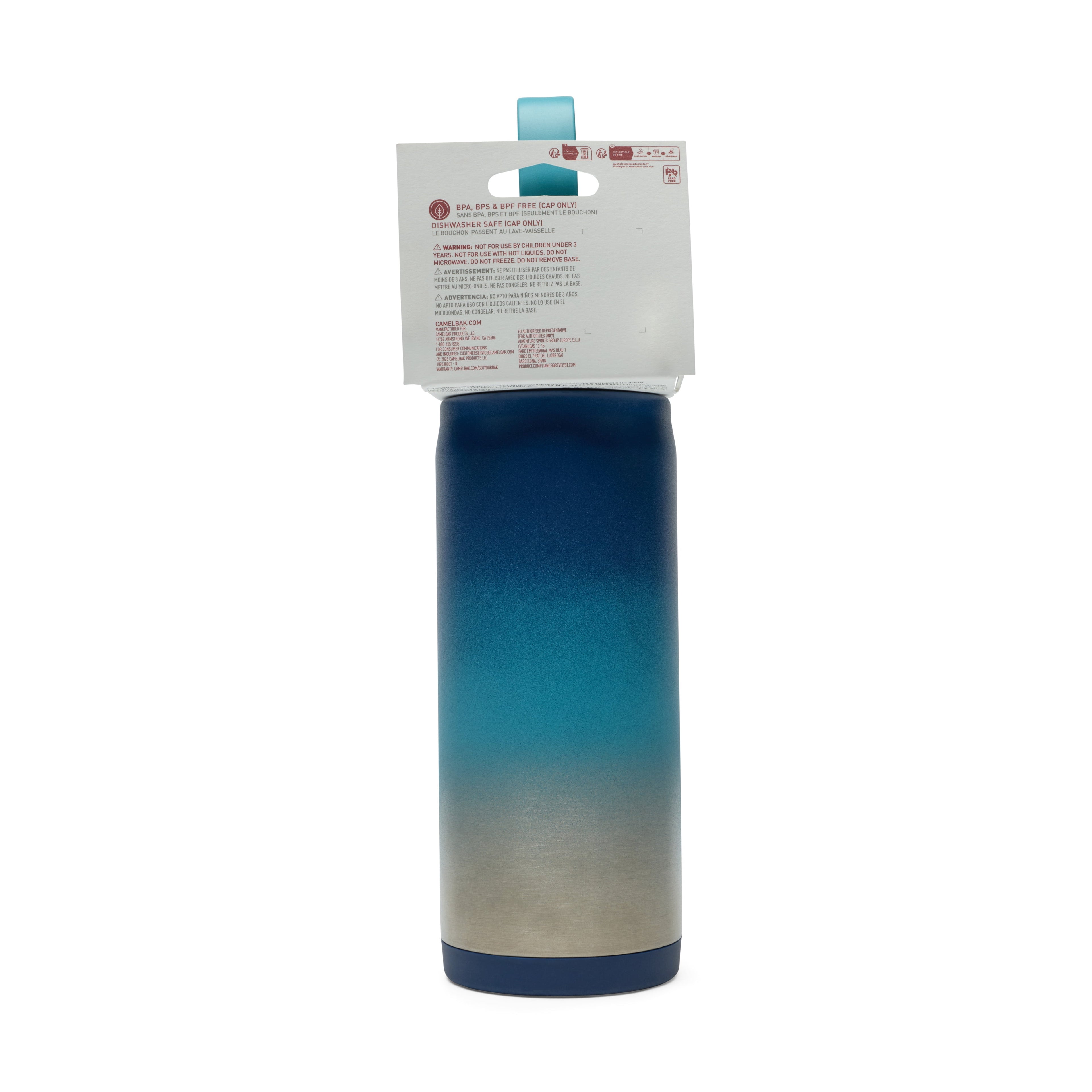 Camelbak Thrive Chug 16oz Stainless Bottle, Blue Haze - CECG