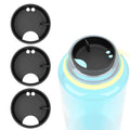 Linkidea 4 Pack Water Bottle Silicone Splashguard Compatible with Nalgene Sustain Wide Mouth 32oz, Anti-Spill Splash Guard for Wide-Necked Bottles with 53mm Opening, Waterbottle Easy Sipper - JF3C