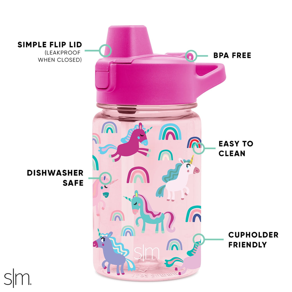 Simple Modern 12 fl oz Reusable Tritan Summit Water Bottle with Silicone Straw Lid | Birthday Cake - 7T9B