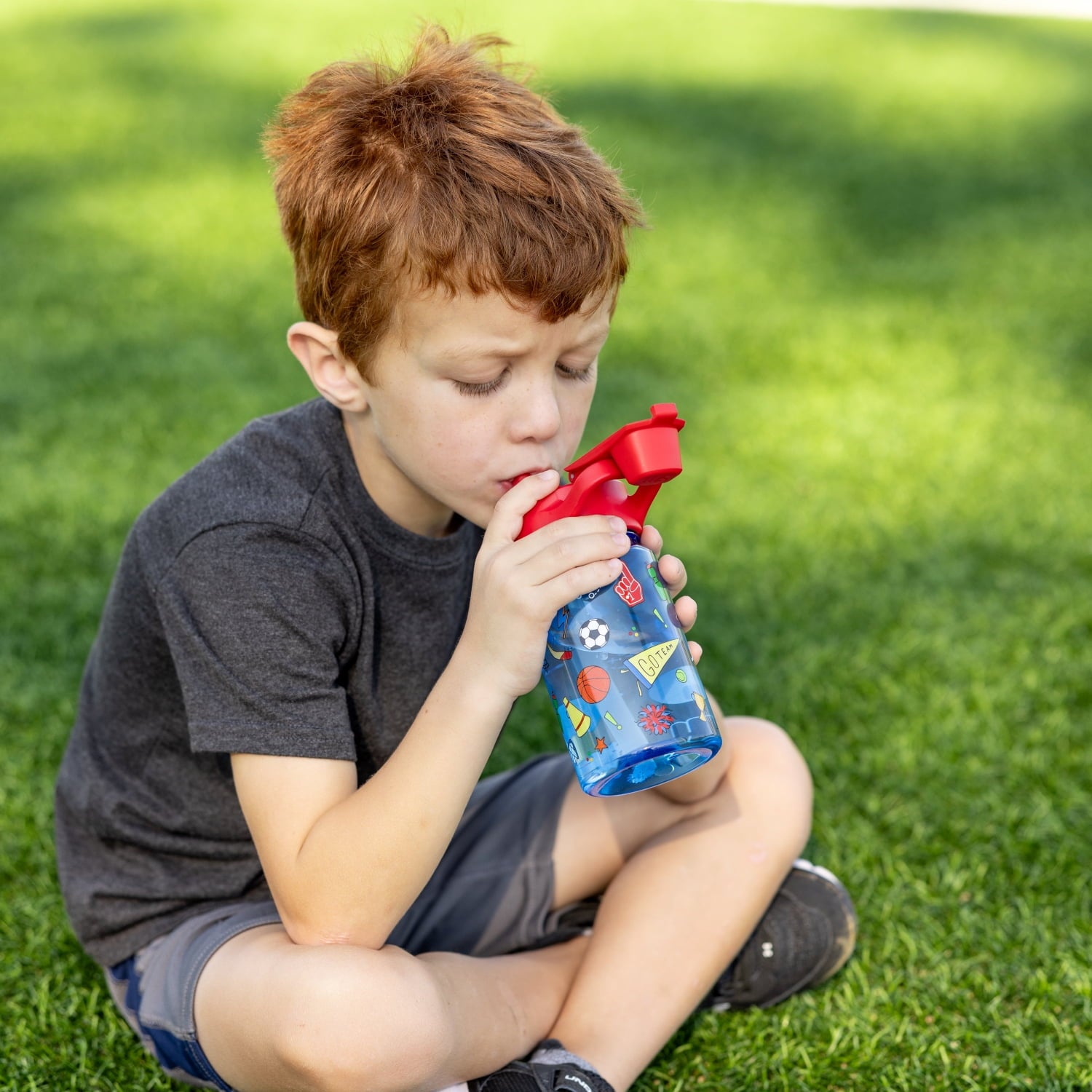 Simple Modern 12 fl oz Reusable Tritan Summit Water Bottle with Silicone Straw Lid | Birthday Cake - 7T9B