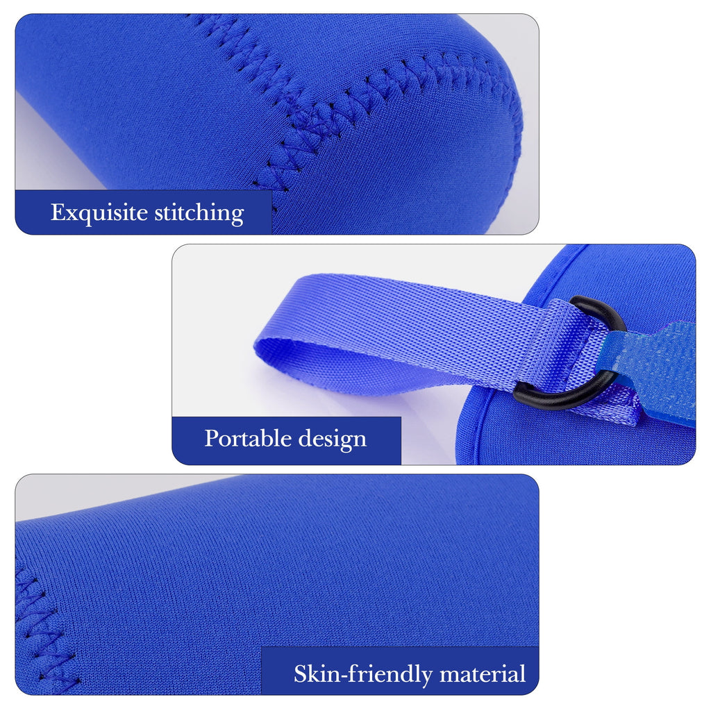 Linkidea Water Bottle Sleeve Compatible with CamelBak Eddy+ Tritan 14oz, Steel 12oz Kids Bottle, Waterbottle Holder Bag with Name Tag, Navy Blue - HF8X