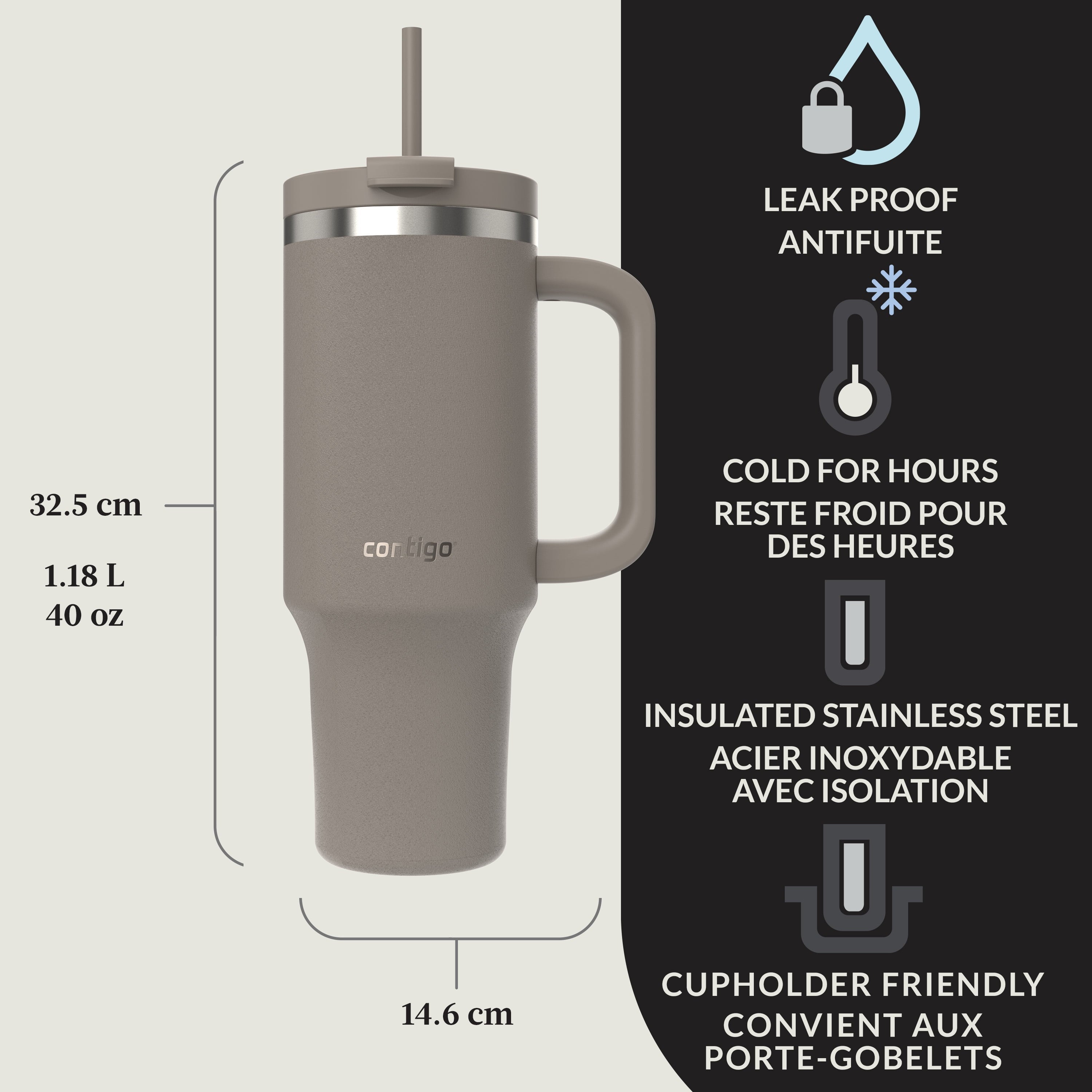 Contigo Streeterville Tumbler 40oz Inky Cap - LRGG