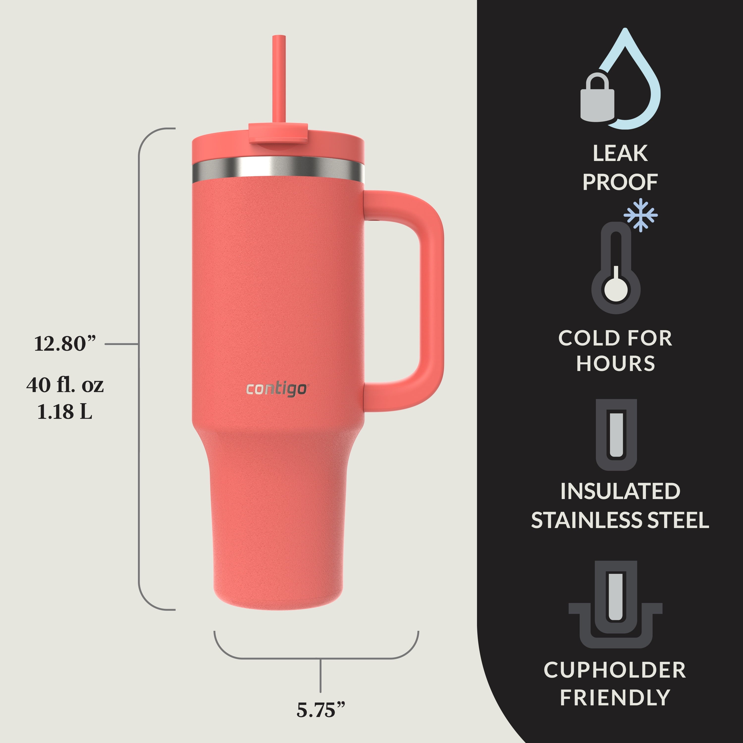 Contigo Streeterville Tumbler 40oz Inky Cap - LRGG