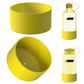 Linkidea 2 Pack Water Bottle Boot Compatible with Nalgene Sustain Wide Mouth 32oz/48oz, Narrow Mouth 32oz, Silicone Anti-Slip Bottle Bottom Bumper Protector (Yellow) - QUTA