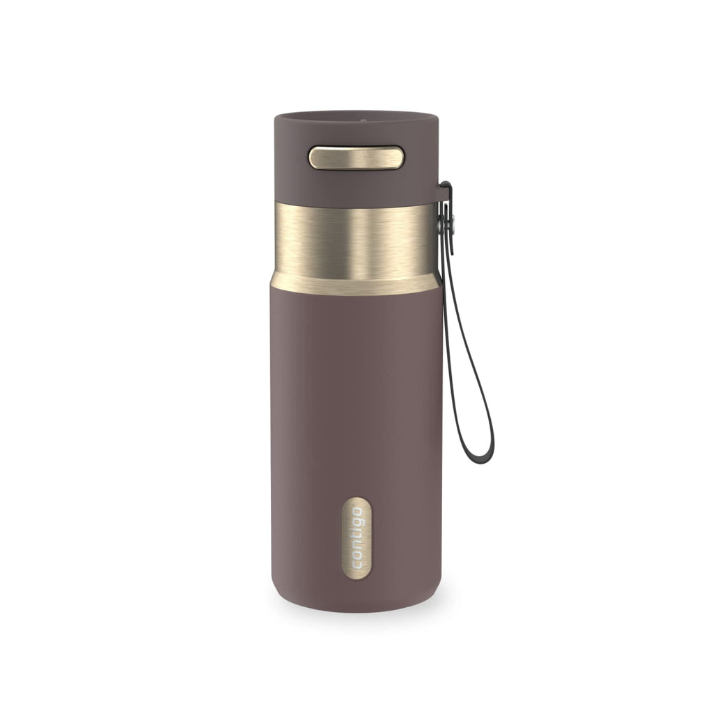 Contigo AutoSeal 16 oz Leakproof Water Bottle with Carrying Strap - 2YAK