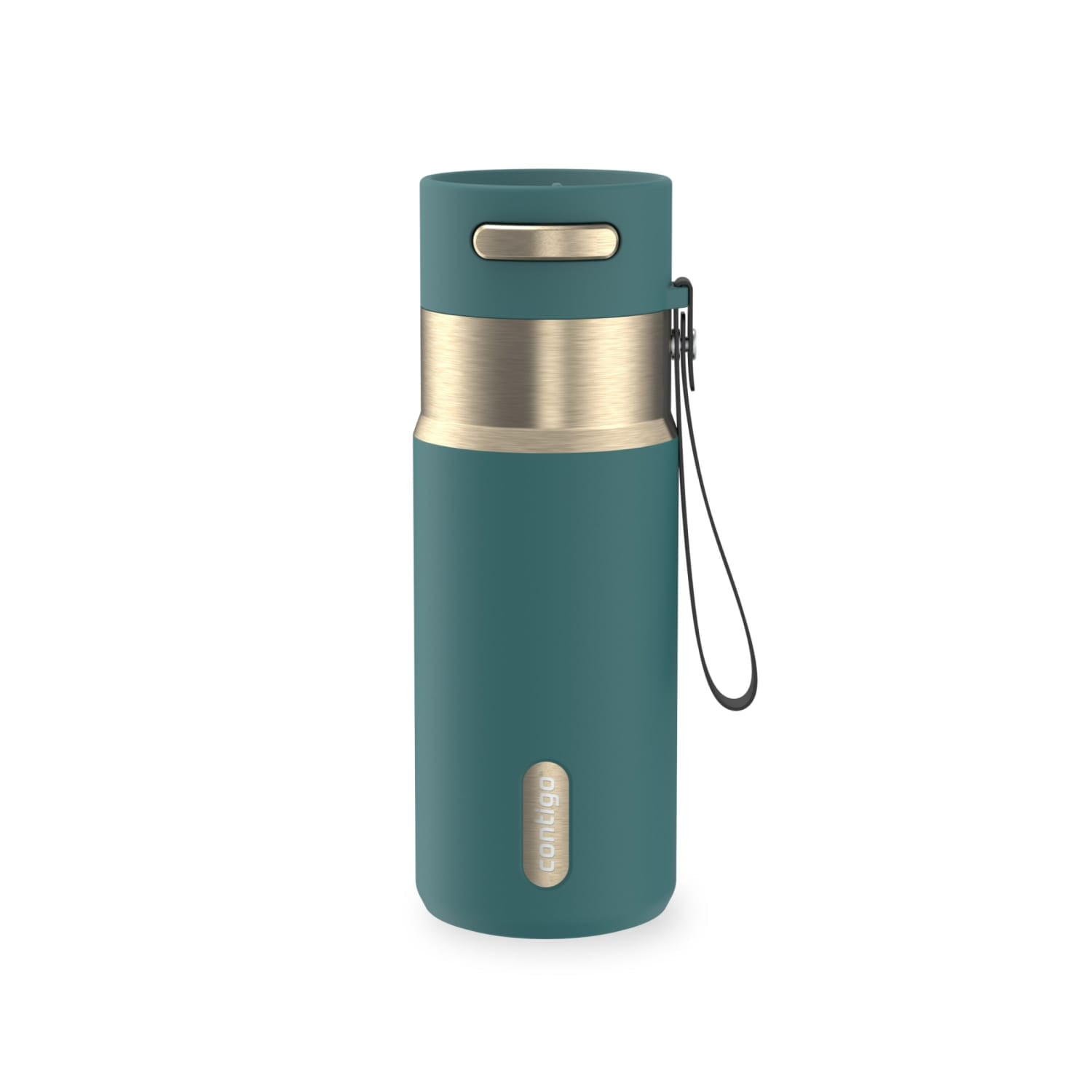 Contigo AutoSeal 16 oz Leakproof Water Bottle with Carrying Strap - 2YAK
