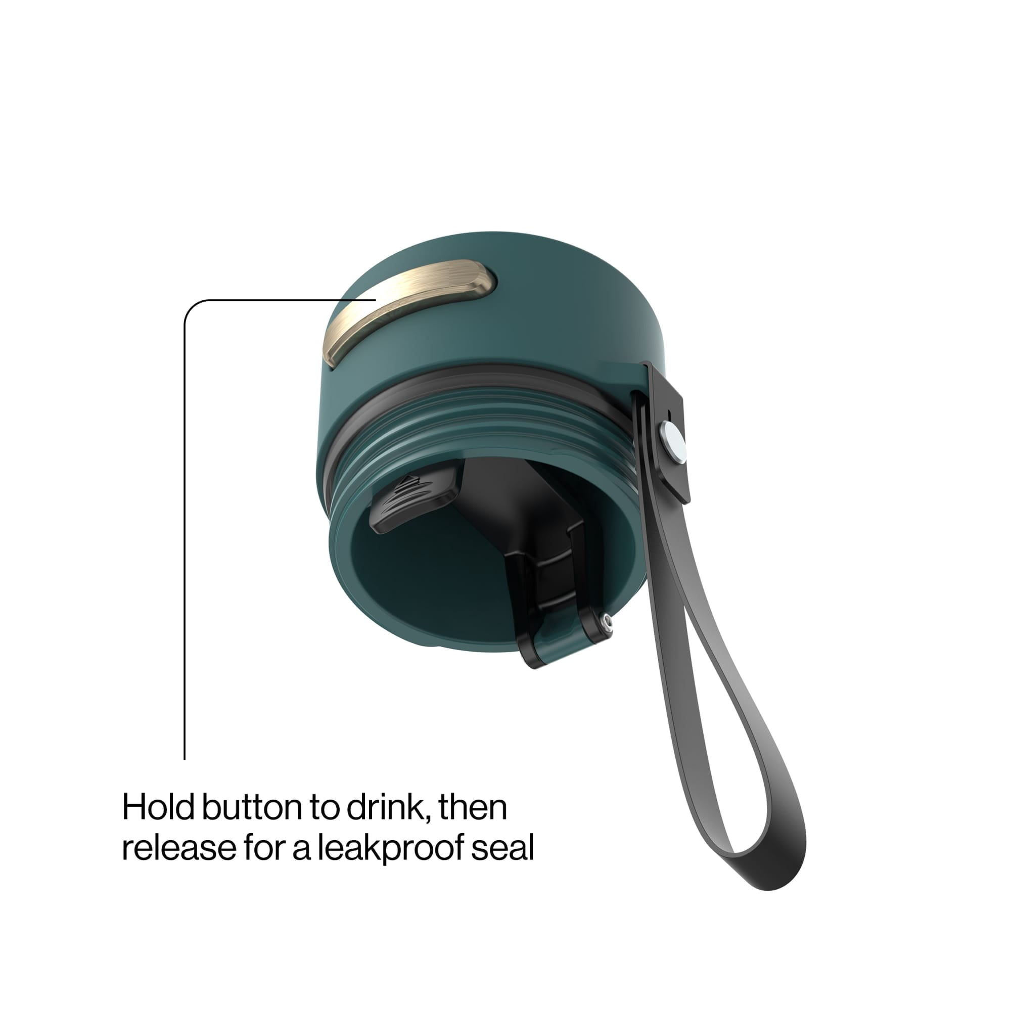 Contigo AutoSeal 16 oz Leakproof Water Bottle with Carrying Strap - 2YAK