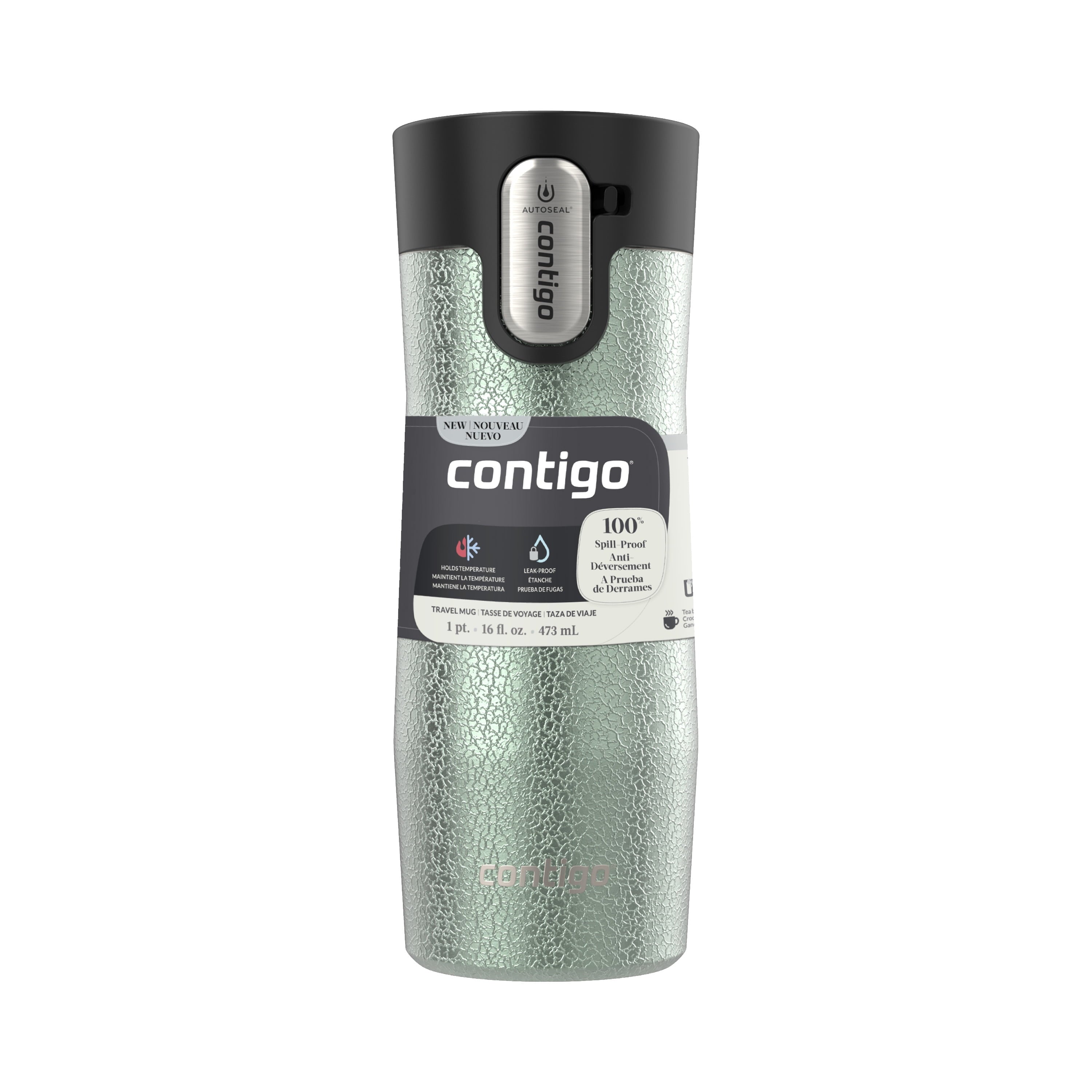 Contigo AUTOSEAL West Loop Vacuum-Insulated Stainless Steel Travel Mug with Easy-Clean Lid, 16 oz - V2MN