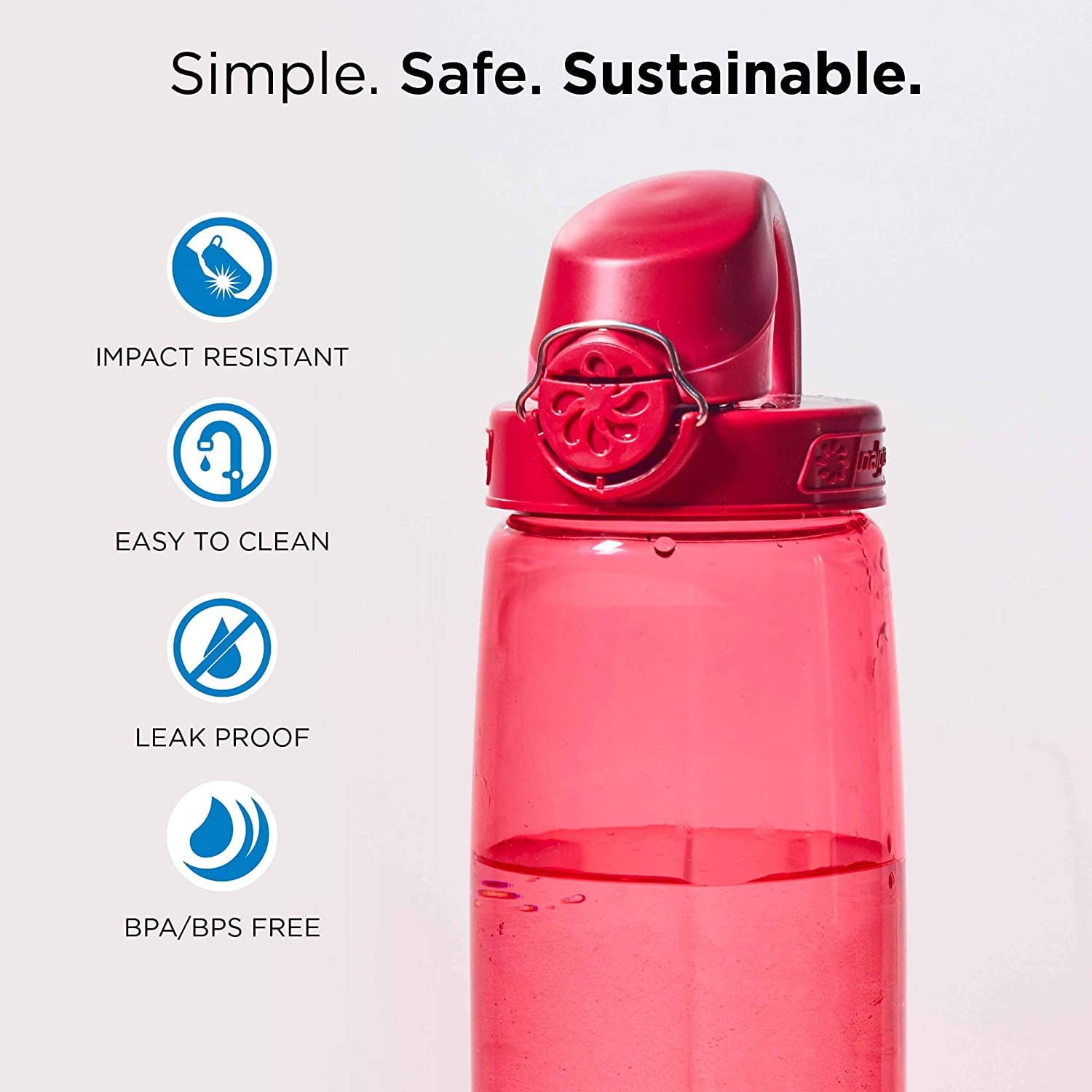 Nalgene Tritan OTF Water Bottle: 24oz, Glacial Blue - MFRK