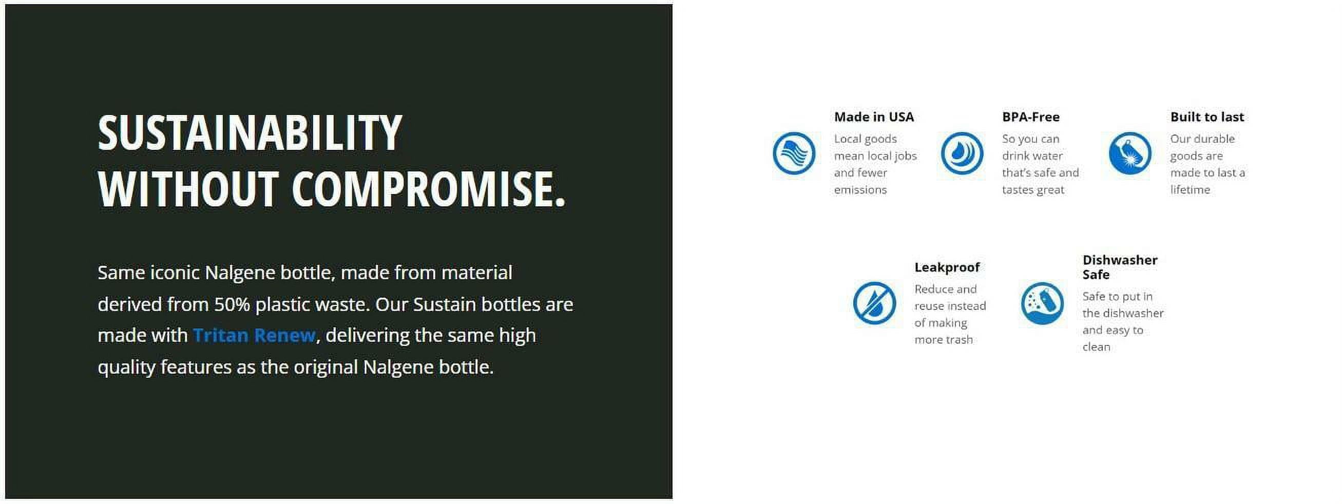 Nalgene Tritan OTF Water Bottle: 24oz, Glacial Blue - MFRK
