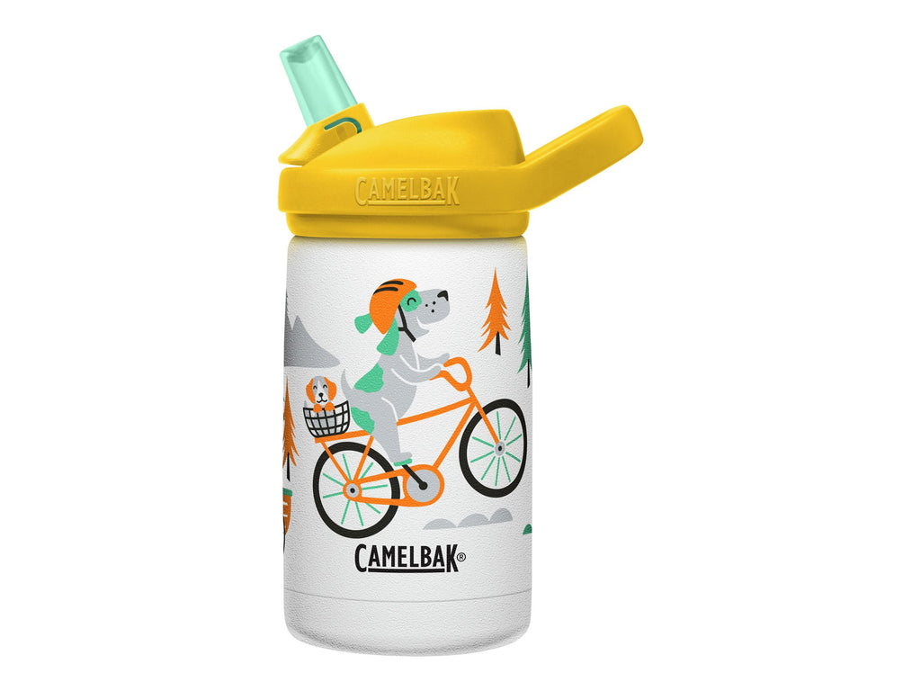 CamelBak Eddy+ Kids - Water bottle - Size 4.25 in x 2.91 in - Height 6.5 in - 12 fl.oz - biking dogs - US84