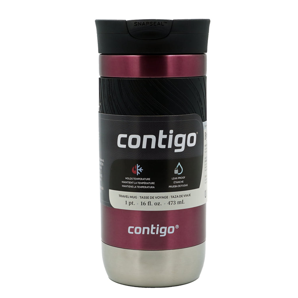 Contigo Byron 2.0 Stainless Steel Travel Mug with SNAPSEAL Lid and Grip, 16oz. - G3H7