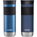 Contigo SNAPSEAL Insulated Stainless Steel Travel Mug with Grip, 20 oz, Blue Corn &amp; Midnight Berry, 2-Pack - KZSN